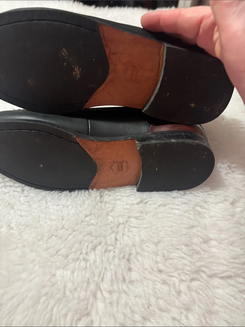 Men's Two-Tone Black and Brown Tassel Loafers